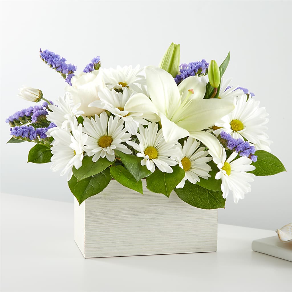 Beyond Blue Box Bouquet – GIA'S GARDEN FLOWER SHOP INC, Bronx NY
