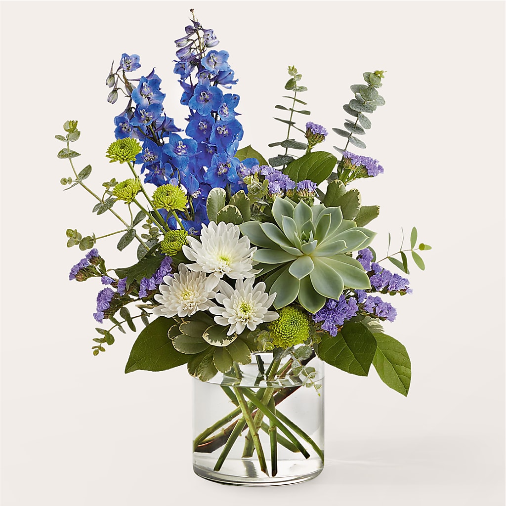 Cerulean Waves Bouquet – GIA'S GARDEN FLOWER SHOP INC, Bronx NY