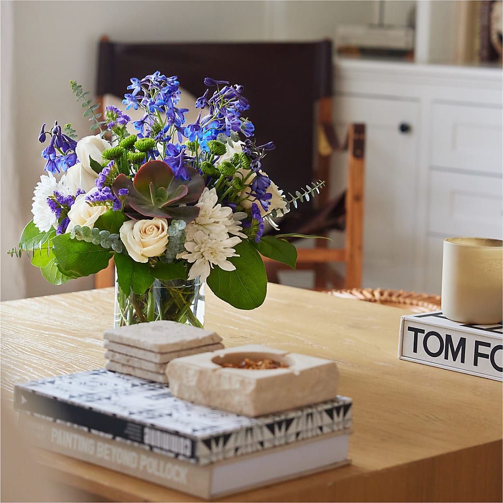 Cerulean Waves Bouquet – GIA'S GARDEN FLOWER SHOP INC, Bronx NY