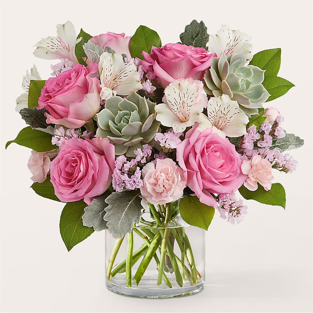 Dusty Rose Bouquet – GIA'S GARDEN FLOWER SHOP INC, Bronx NY