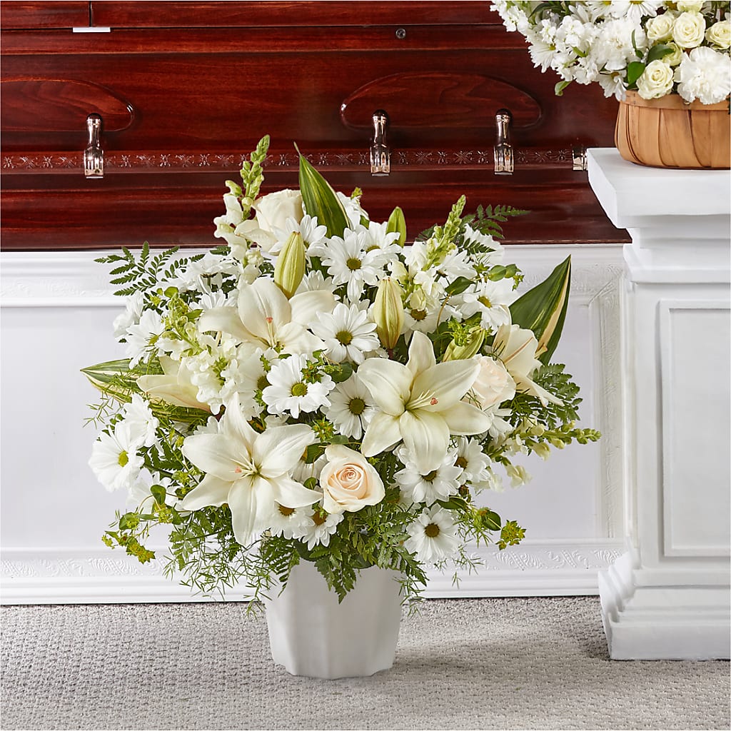 Thoughts of Tranquility Floor Basket – GIA'S GARDEN FLOWER SHOP INC, Bronx NY