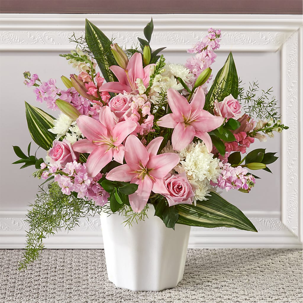 Simply Serene Floor Basket – GIA'S GARDEN FLOWER SHOP INC, Bronx NY