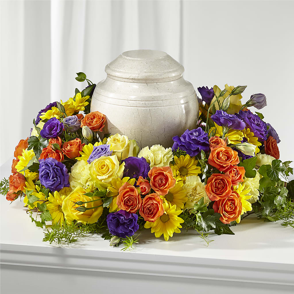 Blossoms of Remembrance Cremation Adornment – GIA'S GARDEN FLOWER SHOP INC, Bronx NY