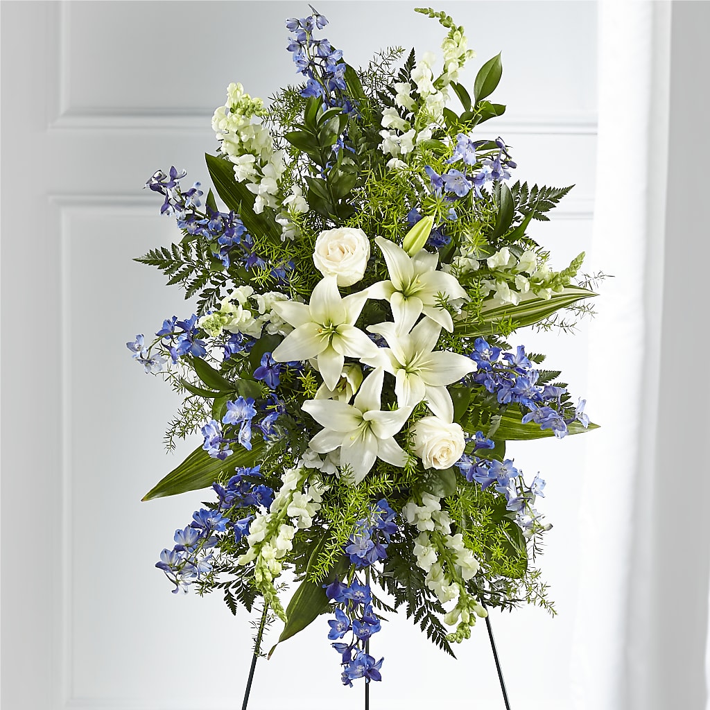 Faithful Friend Standing Spray – GIA'S GARDEN FLOWER SHOP INC, Bronx NY
