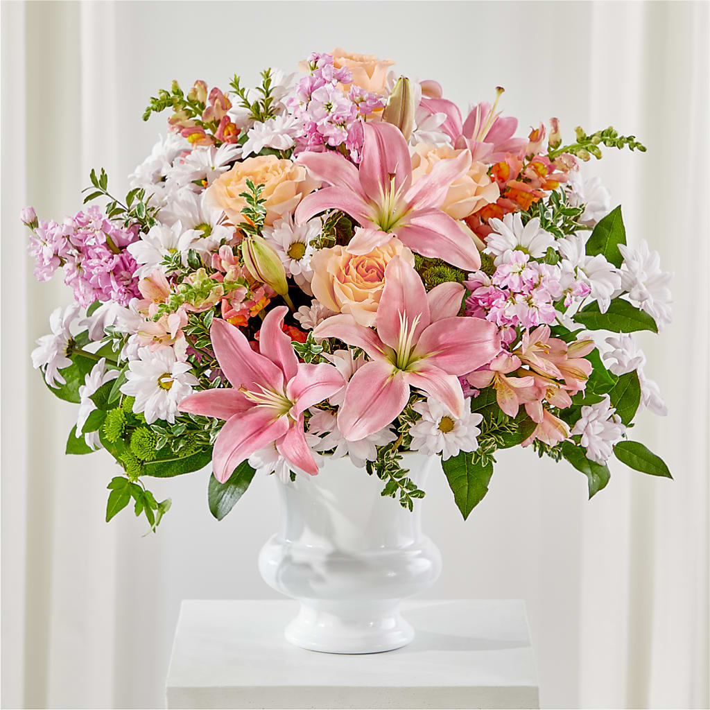 Heartfelt Gesture Urn Arrangement – GIA'S GARDEN FLOWER SHOP INC, Bronx NY