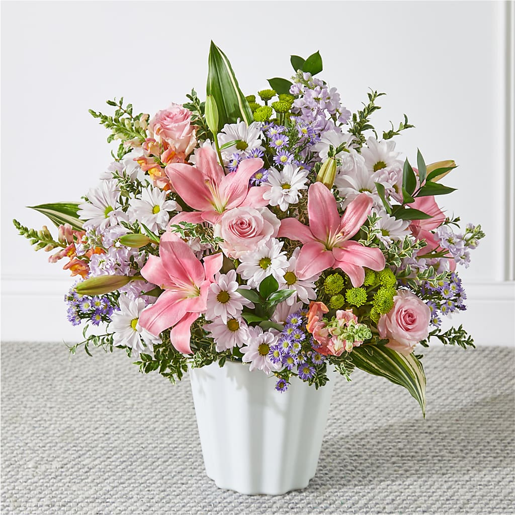 Abundant Compassion Floor Basket – GIA'S GARDEN FLOWER SHOP INC, Bronx NY