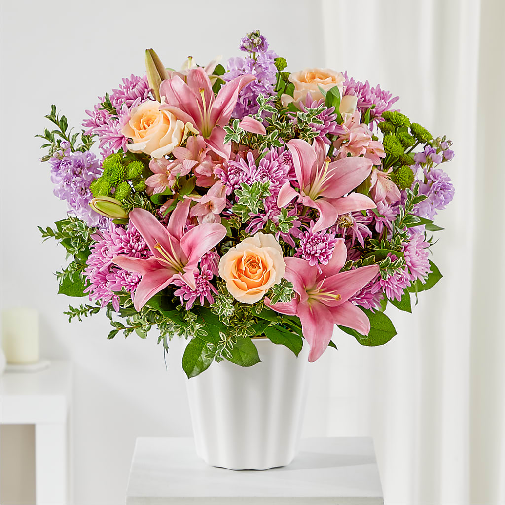 Supportive Embrace Tabletop Basket – GIA'S GARDEN FLOWER SHOP INC, Bronx NY