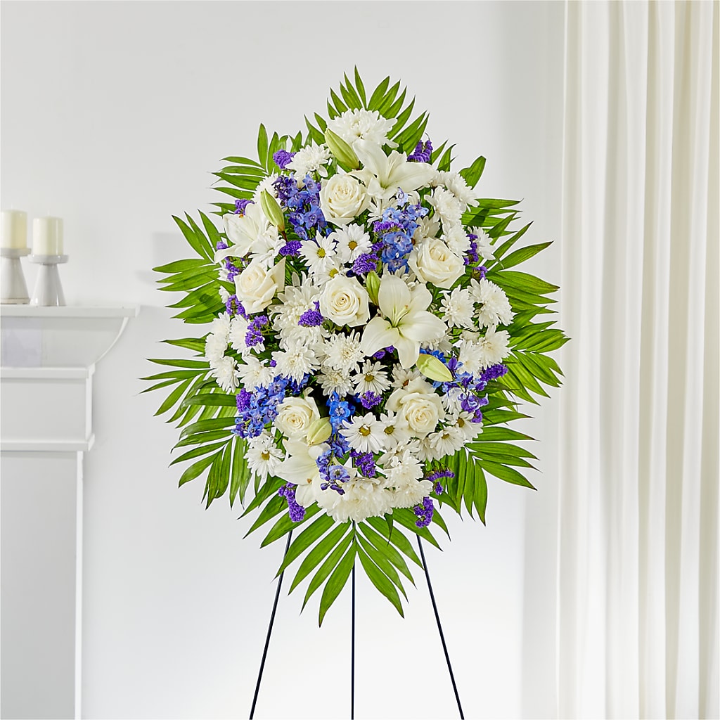 At Rest Standing Spray – GIA'S GARDEN FLOWER SHOP INC, Bronx NY