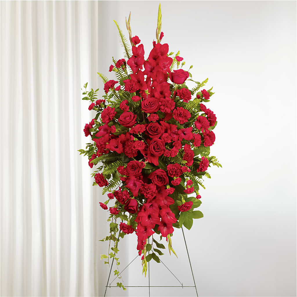 From the Heart Standing Spray – GIA'S GARDEN FLOWER SHOP INC, Bronx NY