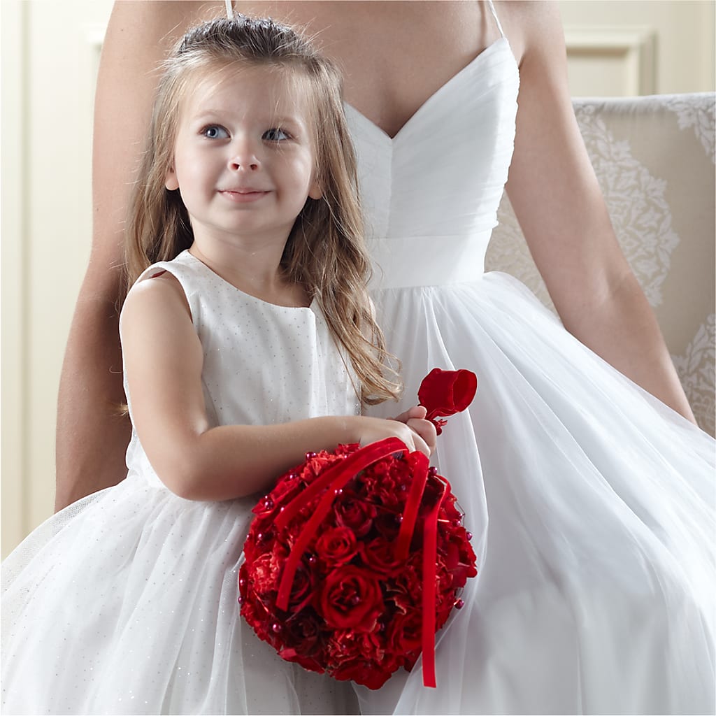 Pure at Heart Flower Girl Arrangement – GIA'S GARDEN FLOWER SHOP INC, Bronx NY