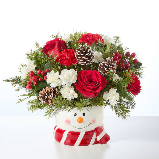 Jolly Snowman Bouquet – GIA'S GARDEN FLOWER SHOP INC, Bronx NY