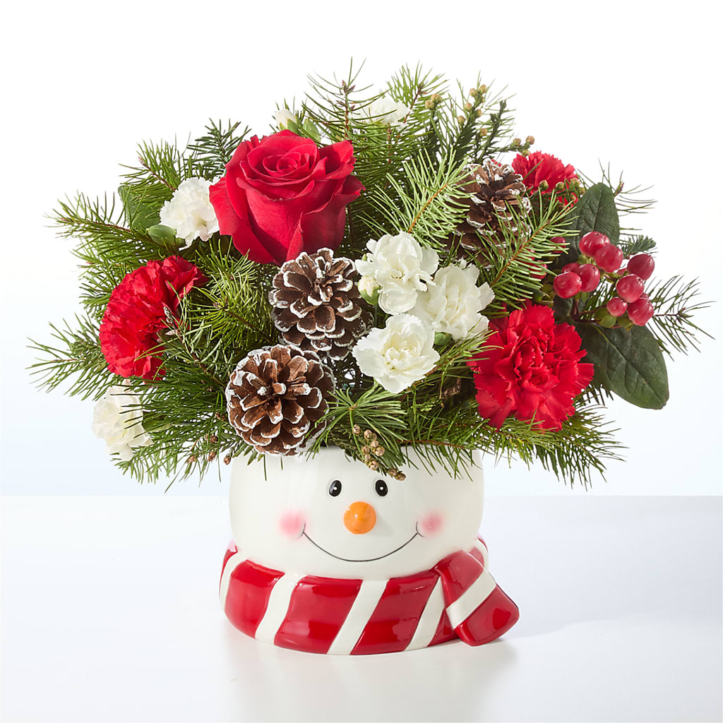 Jolly Snowman Bouquet – GIA'S GARDEN FLOWER SHOP INC, Bronx NY