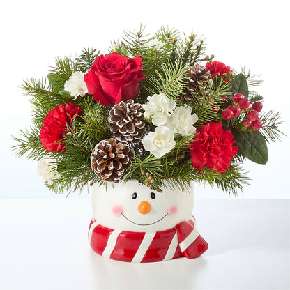 Jolly Snowman Bouquet – GIA'S GARDEN FLOWER SHOP INC, Bronx NY