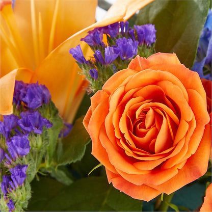 Radiant Citrus Box Bouquet – GIA'S GARDEN FLOWER SHOP INC, Bronx NY