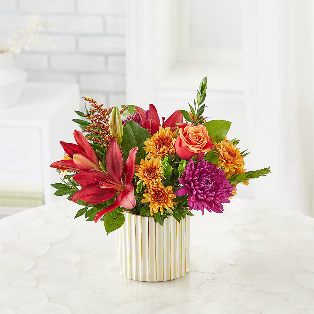 Burgundy Landscape Bouquet – GIA'S GARDEN FLOWER SHOP INC, Bronx NY