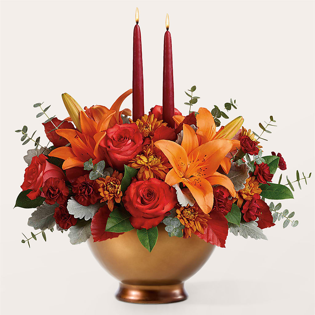Fruits of Fall Centerpiece – GIA'S GARDEN FLOWER SHOP INC, Bronx NY