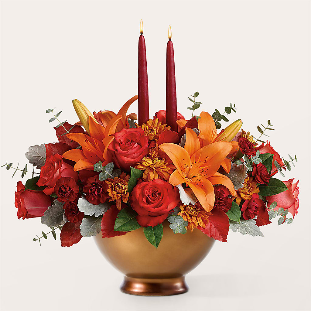 Fruits of Fall Centerpiece – GIA'S GARDEN FLOWER SHOP INC, Bronx NY