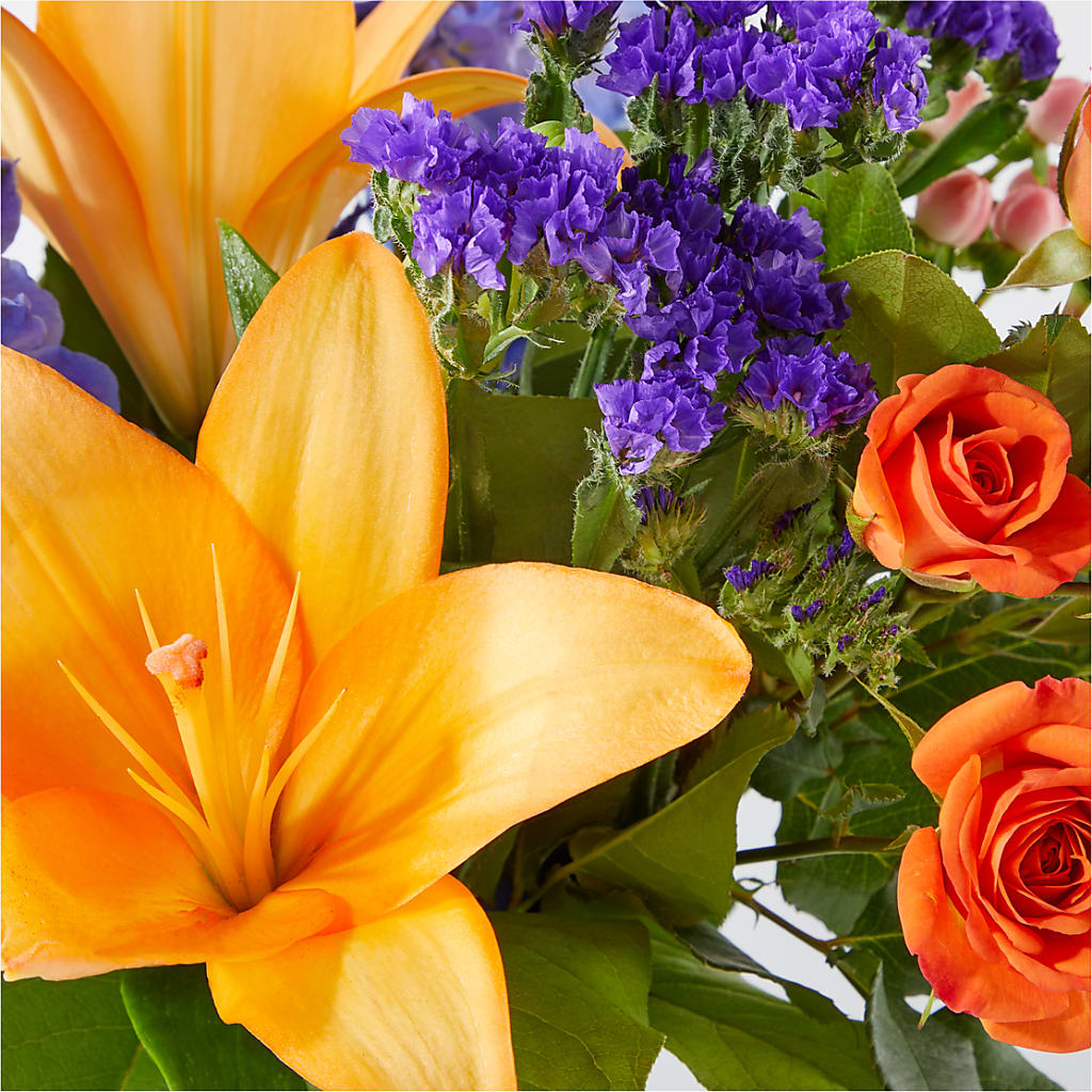 Radiant Citrus Bouquet – GIA'S GARDEN FLOWER SHOP INC, Bronx NY