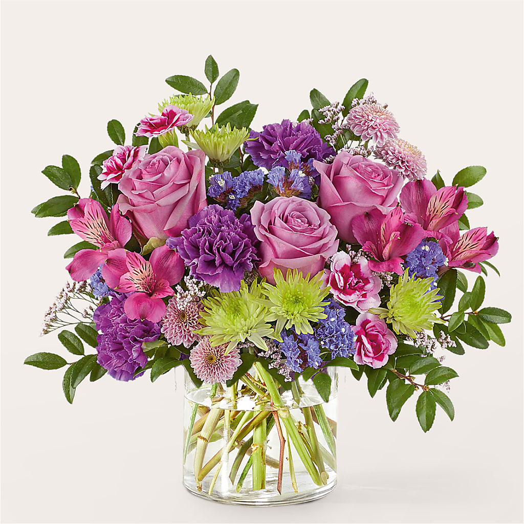 Glass Half Full Bouquet – GIA'S GARDEN FLOWER SHOP INC, Bronx NY