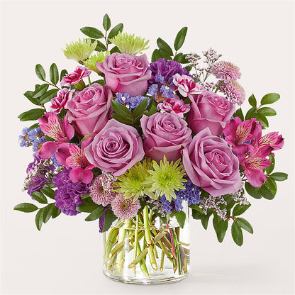 Glass Half Full Bouquet – GIA'S GARDEN FLOWER SHOP INC, Bronx NY
