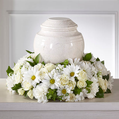 Ivory Gardens Cremation Adornment – GIA'S GARDEN FLOWER SHOP INC, Bronx NY