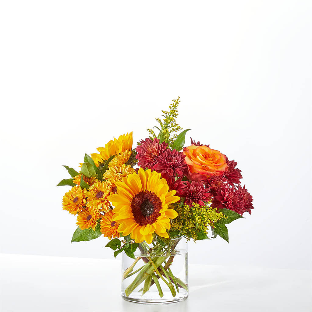 Flannel Scarf Bouquet – GIA'S GARDEN FLOWER SHOP INC, Bronx NY