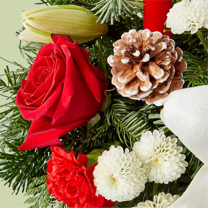 Seasonal Festivities Centerpiece – GIA'S GARDEN FLOWER SHOP INC, Bronx NY
