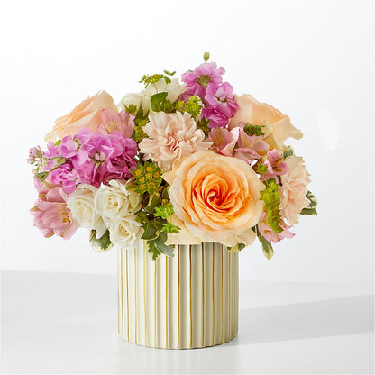 Paradise Bouquet with Ivory Vase – GIA'S GARDEN FLOWER SHOP INC, Bronx NY