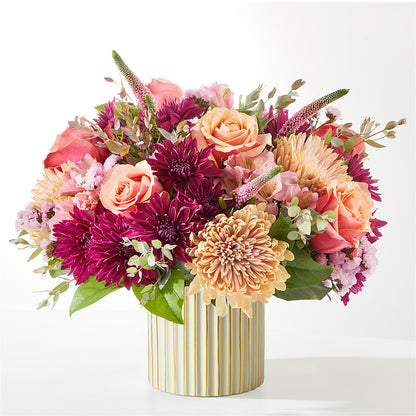 Berry Cobbler Bouquet with Ivory Vase – GIA'S GARDEN FLOWER SHOP INC, Bronx NY