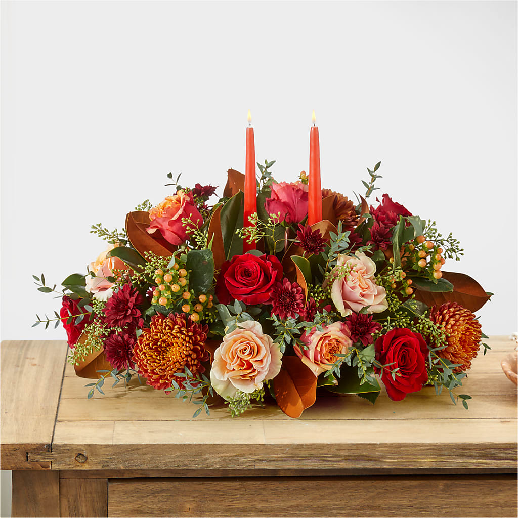 Gather Near Centerpiece – GIA'S GARDEN FLOWER SHOP INC, Bronx NY
