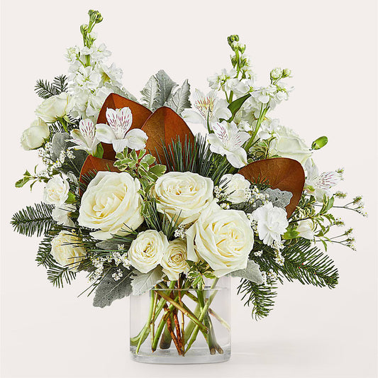 Fresh Snowfall Bouquet – GIA'S GARDEN FLOWER SHOP INC, Bronx NY
