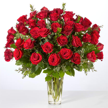 Forever Yours Fifty Stem Red Rose Bouquet – GIA'S GARDEN FLOWER SHOP INC, Bronx NY