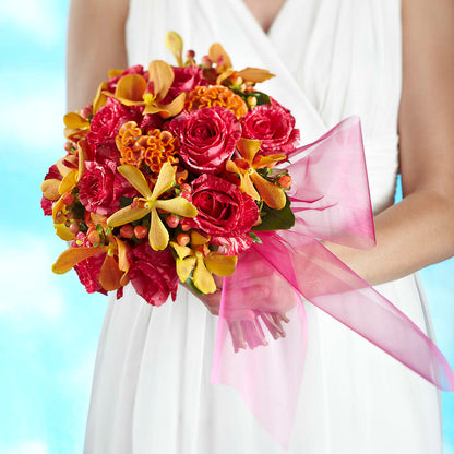 Brilliant Shades of Love Bouquet – GIA'S GARDEN FLOWER SHOP INC, Bronx NY