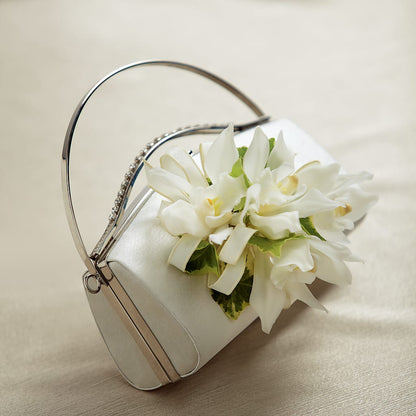 White Purse Decor – GIA'S GARDEN FLOWER SHOP INC, Bronx NY